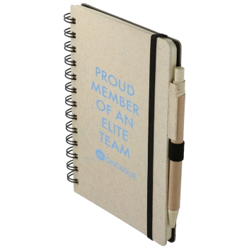 5&quot; X 7&quot; Fsc&#174; Mix Wheat Straw Notebook With Pen