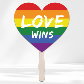 Custom Lgbtq Pride Hand Fans