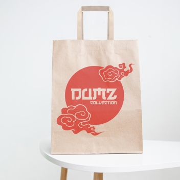 10 X 13 Inch Custom Paper Shopping Bag With Handles