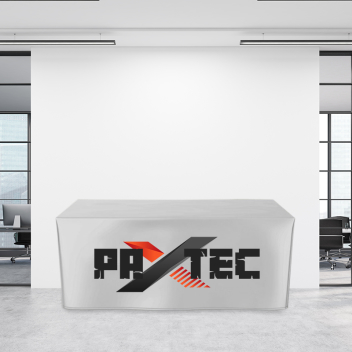 6ft Fitted Trade Show Table Cover - Full Color Imprint