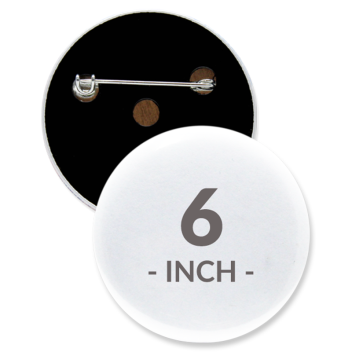 6 Inch Round Custom Buttons