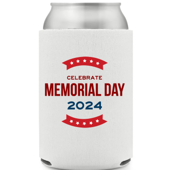 Memorial Day Full Color Foam Collapsible Coolies Style 118459