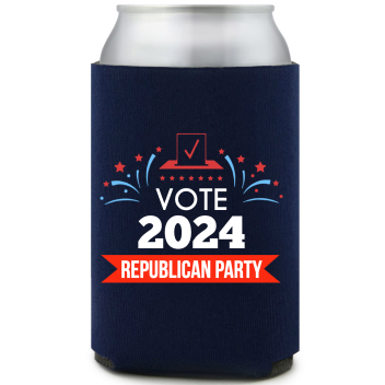 Political Full Color Foam Collapsible Coolies Style 112968
