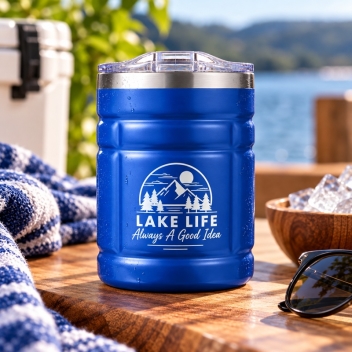 12oz Campfire Grid Tumbler