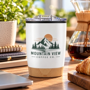 12oz Symmetry Tumbler With Bamboo Base