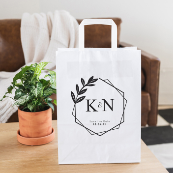 8 X 10 Inch Custom Paper Shopping Bag With Handles