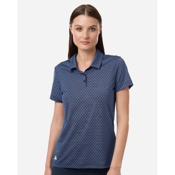 Adidas Women's 4-way Stretch Printed Polo - A717