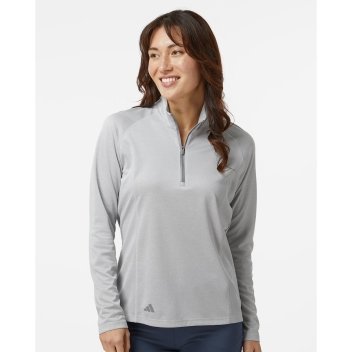 Adidas Women's Space Dyed Quarter-zip Pullover - A594
