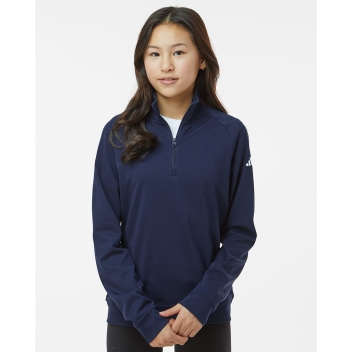 Adidas Youth Performance Quarter-zip Pullover - A4001