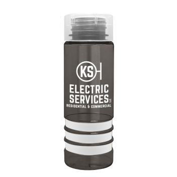 Admiral Stripe - 24 Oz. Tritan  Transparent Bottle With Clear Cylinder