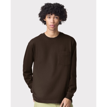 American Apparel Unisex Super Heavyweight Long Sleeve Pocket Tee - 9410
