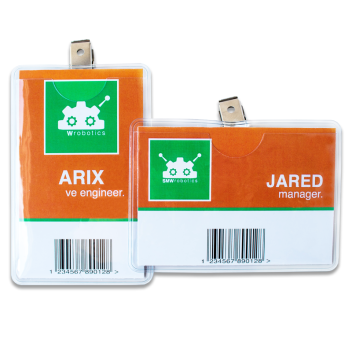 Badge Holder With Bulldog Clip