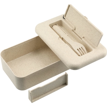 Bamboo Fiber Lunch Box With Utensils