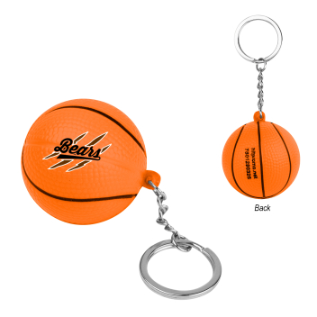 Basketball Stress Reliever Keychain