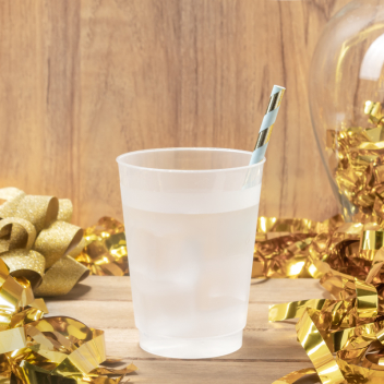 Blank 10oz Frosted Stadium Cups
