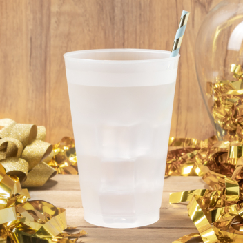 Blank 20oz Frosted Stadium Cups