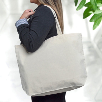Blank Large Grocery Cotton Tote Bags