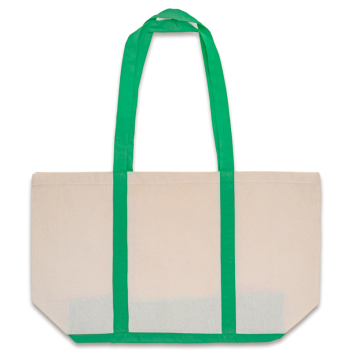 Blank Two Tone Cotton Canvas Tote Bags