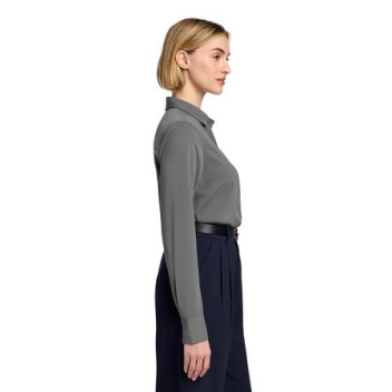 Brooks Brothers Women's Full-button Satin Blouse