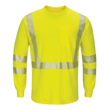Bulwark Men's Hi-visibility Lightweight Long Sleeve T-shirt - Smk8