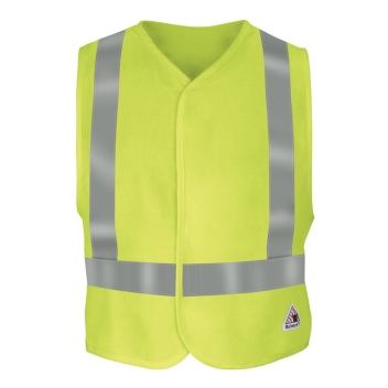 Bulwark Men's Men's Hi-visibility Flame-resistant Safety Vest - Vmv4hv