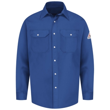 Bulwark Men's Tall Snap-front Uniform Shirt - Excel Fr - Ses2t