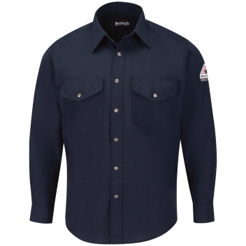 Bulwark Men's Tall Snap-front Uniform Shirt - Nomex&reg; Iiia 4.5 Oz. - Sns2t