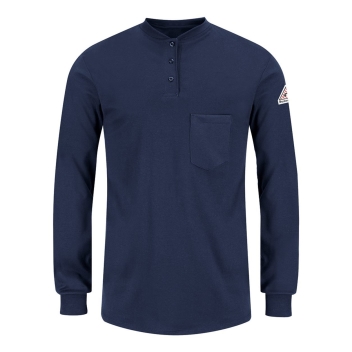 Bulwark Women's Long Sleeve Tagless Henley Shirt - Sel3