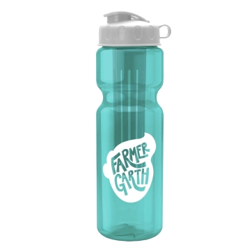 Champion - 28 Oz. Transparent Bottle With Flip  And Large Infuser