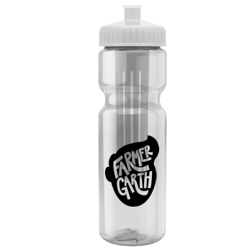 Champion - 28 Oz. Transparent Bottle With Push Pull  And Large Infuser