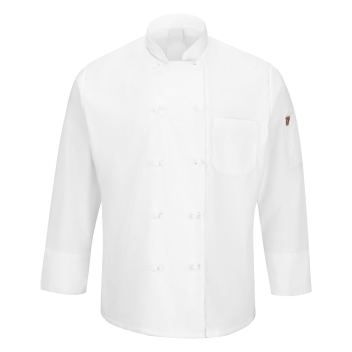 Chef Designs Mimix&trade; Ten Knot Button Chef Coat With Oilblok - 044x