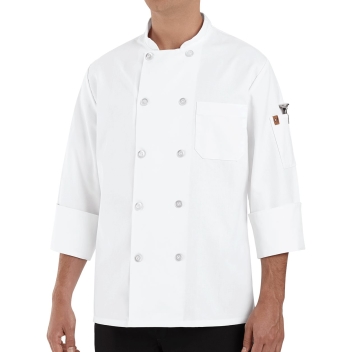 Chef Designs Ten Pearl Button Chef Coat - 0415
