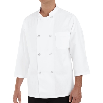 Chef Designs Three-quarter Sleeve Chef Coat - 0402