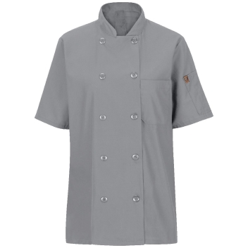 Chef Designs Women's Mimix&trade; Short Sleeve Chef Coat With Oilblok - 045x