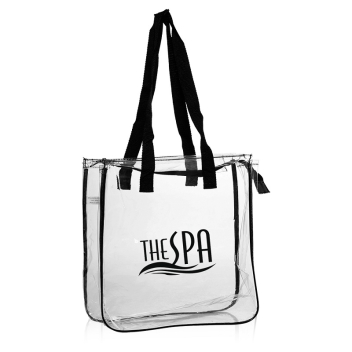 Personalized Clear Vinyl Tote Bags Stadium Approved
