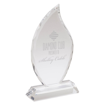 Crystal Fiamma Ii Large Crystal Flame Award