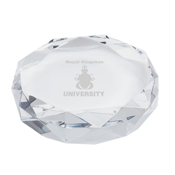 Crystal Rimini Gem Cut Crystal Paperweight