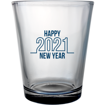 New Year Happy Custom Clear Shot Glasses- 1.75 Oz. Style 127422