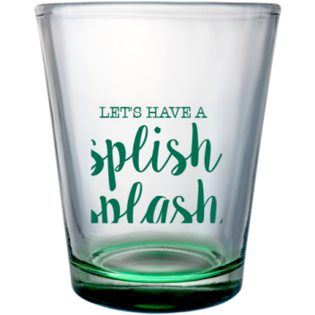 Pool Party Lets Have Splish Splash Custom Clear Shot Glasses- 1.75 Oz. Style 106197