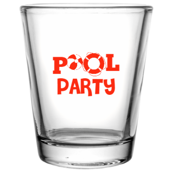 Pool Party Custom Clear Shot Glasses- 1.75 Oz. Style 107030