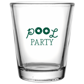 Pool Party Custom Clear Shot Glasses- 1.75 Oz. Style 107089
