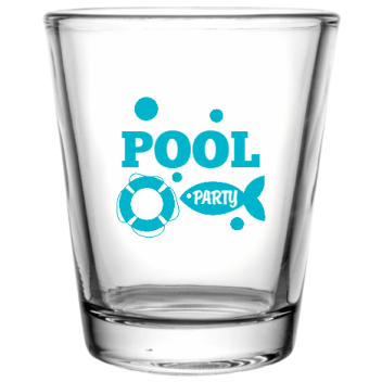 Pool Party Custom Clear Shot Glasses- 1.75 Oz. Style 107074