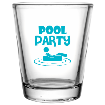 Pool Party Custom Clear Shot Glasses- 1.75 Oz. Style 107025