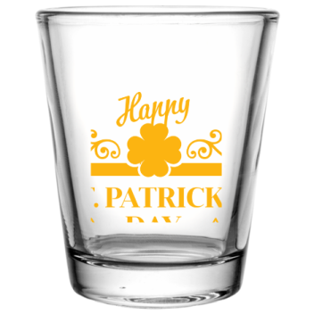 Saint Patricks Day Custom Clear Shot Glasses- 1.75 Oz. Style 102594