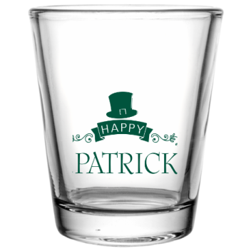 Saint Patricks Day Custom Clear Shot Glasses- 1.75 Oz. Style 102093