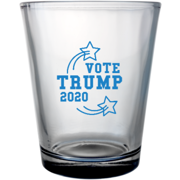 Political Vote Trump 2020 Custom Clear Shot Glasses- 1.75 Oz. Style 111471