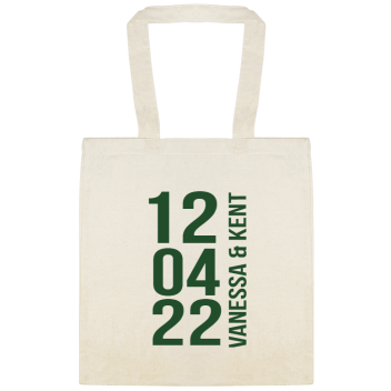 Weddings 12 04 22 Vanessa Kent Custom Everyday Cotton Tote Bags Style 151518