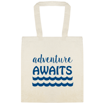 Parties & Events Adventure Awaits Custom Everyday Cotton Tote Bags Style 151551