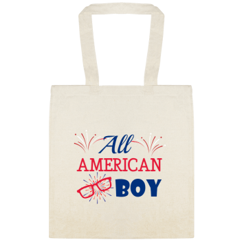 Holidays & Special Events All American Boy Custom Everyday Cotton Tote Bags Style 153586