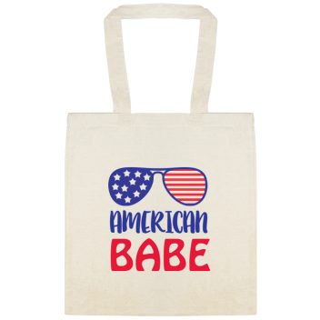 Holidays & Special Events American Babe Custom Everyday Cotton Tote Bags Style 153375
